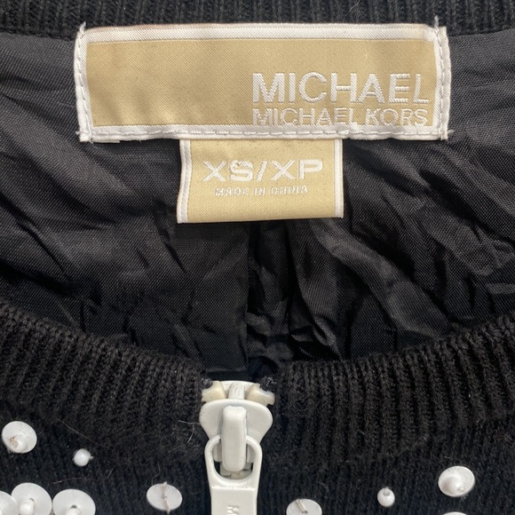 MICHAEL Michael Kors Sequin Zip Cardigan - Picture 4 of 5